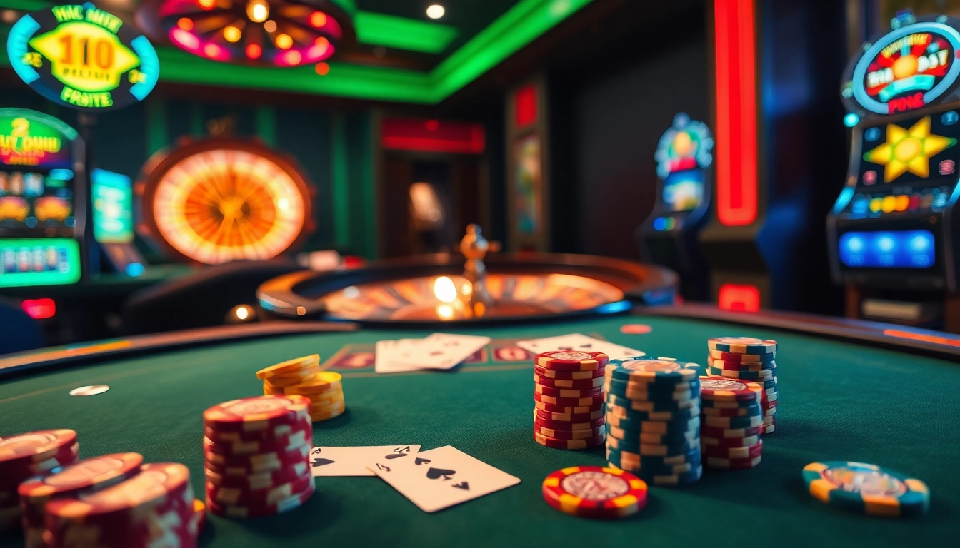 Engage in thrilling gambling action at Trang Chủ Go8 with vibrant casino tables and exciting games.