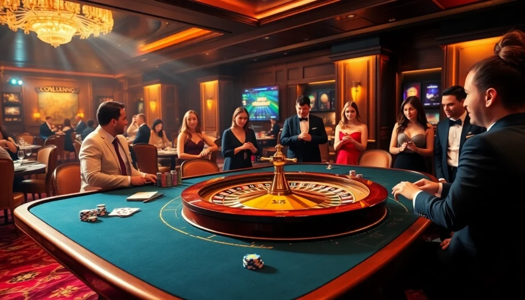 Experience the excitement of casino gaming at https://68vip.bz/ with elegant tables and vibrant players.