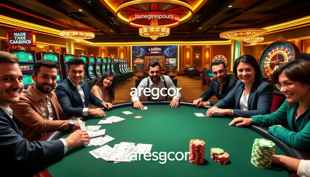 Experience a thrilling poker game atmosphere at aresgacor, filled with excitement and luxury.