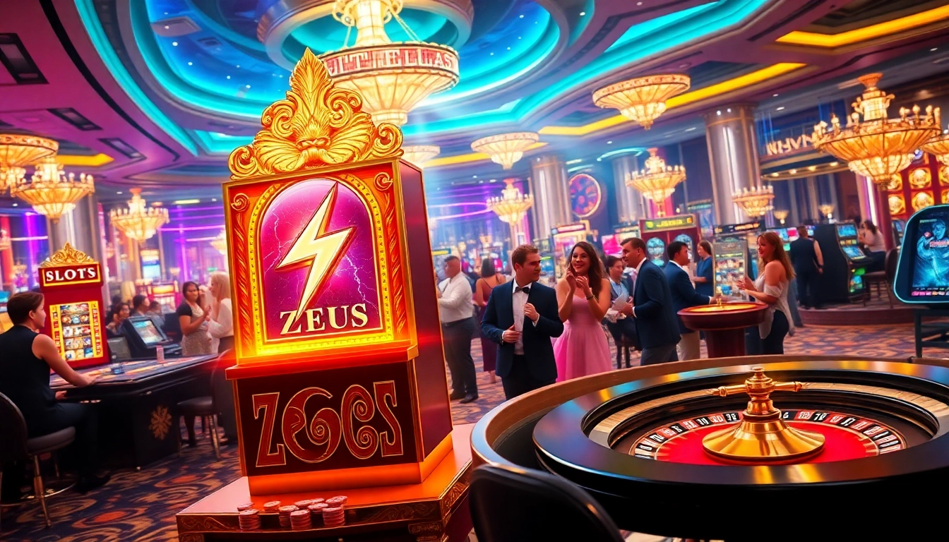 Rasakan kegembiraan slot zeus dengan visual kasino yang cerah dan elemen permainan yang elegan.