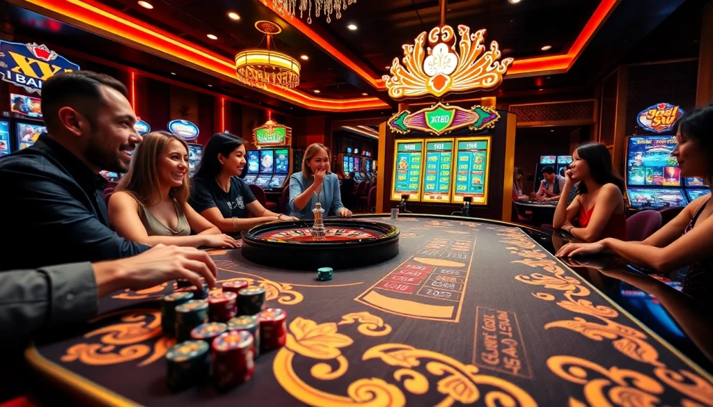 Engaging players enjoying thrilling games at XX88, a premier online gambling site.