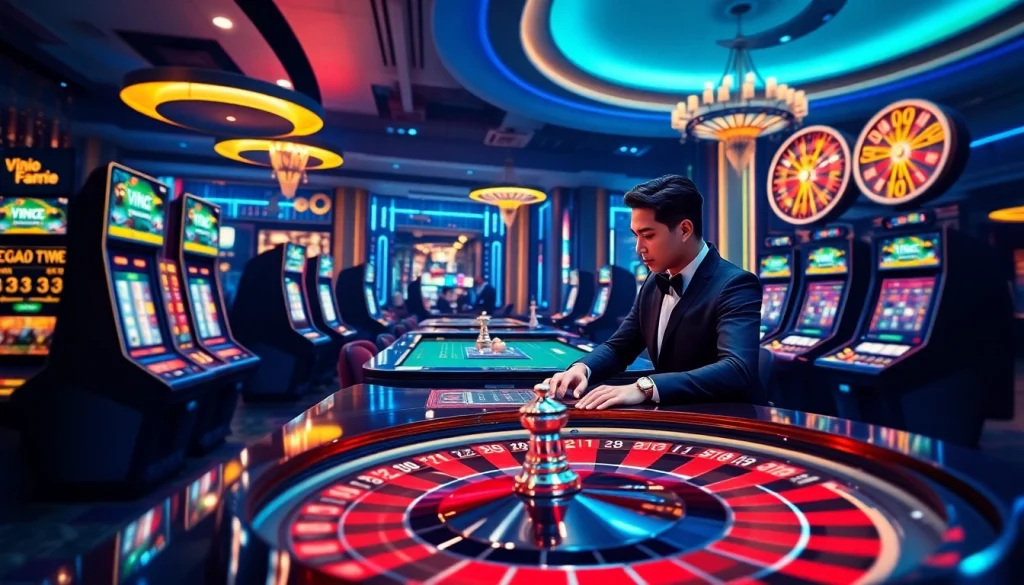 Enjoying the online casino experience at https://vin88ac.com/ with immersive betting interfaces and lively gameplay.