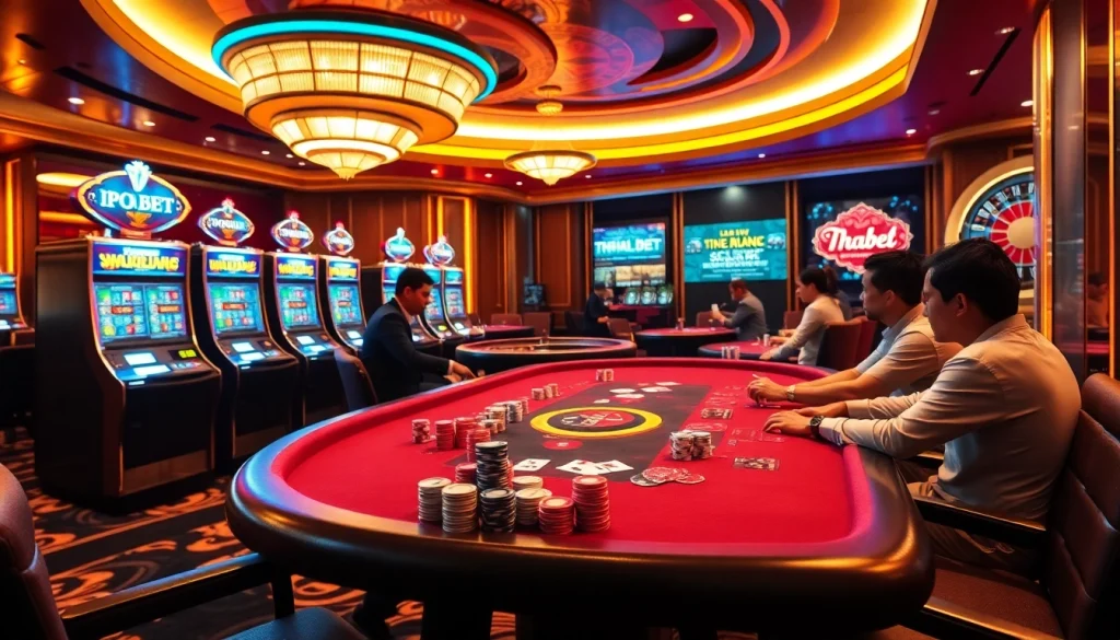 Experience thrilling gameplay and casino excitement at link thabet with vibrant tables and engaging players.