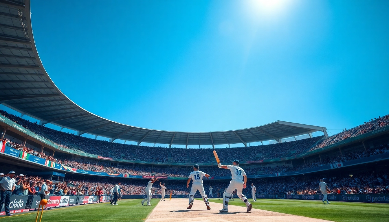 Experience the thrill of online live cricket streaming with colorful fans and action-packed moments.