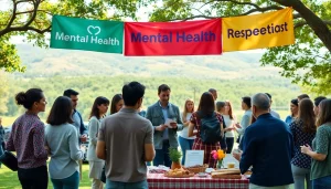 Promote mental health awareness through an engaging outdoor event with diverse participants.