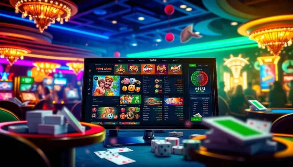 Engaging online gaming experience at 88clb with vibrant casino elements.