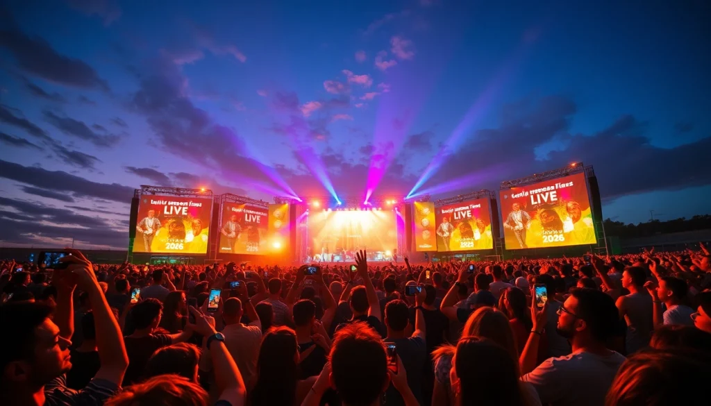 Exciting concert atmosphere at Live presale 2026 with a diverse crowd enjoying a vibrant performance.