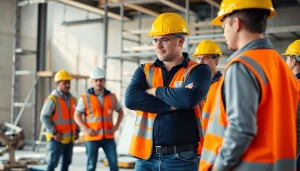 Engaging construction safety training emphasizing well-being at a building site.
