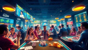 Experience the excitement of cổng game go99 with vibrant players engaging in thrilling online gaming.