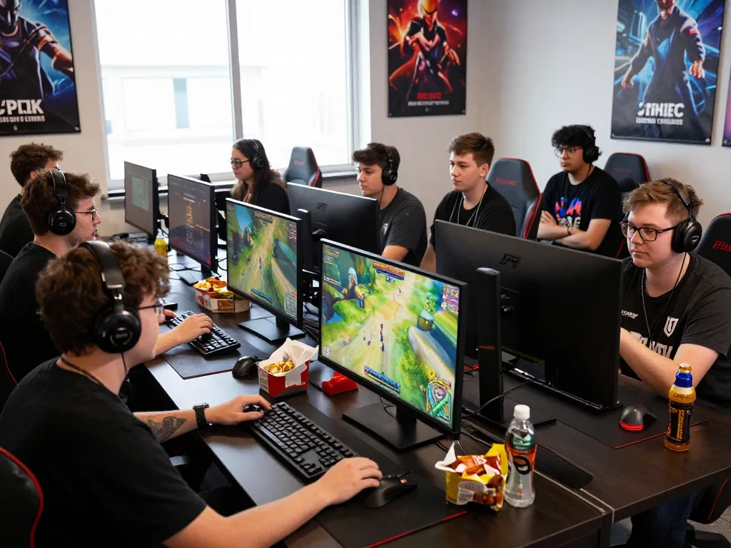 Engaged players in the ligasedayu gaming community competing in an online tournament.
