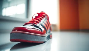 레플리카 스니커즈의 세밀한 디자인을 강조하는 이미지입니다.