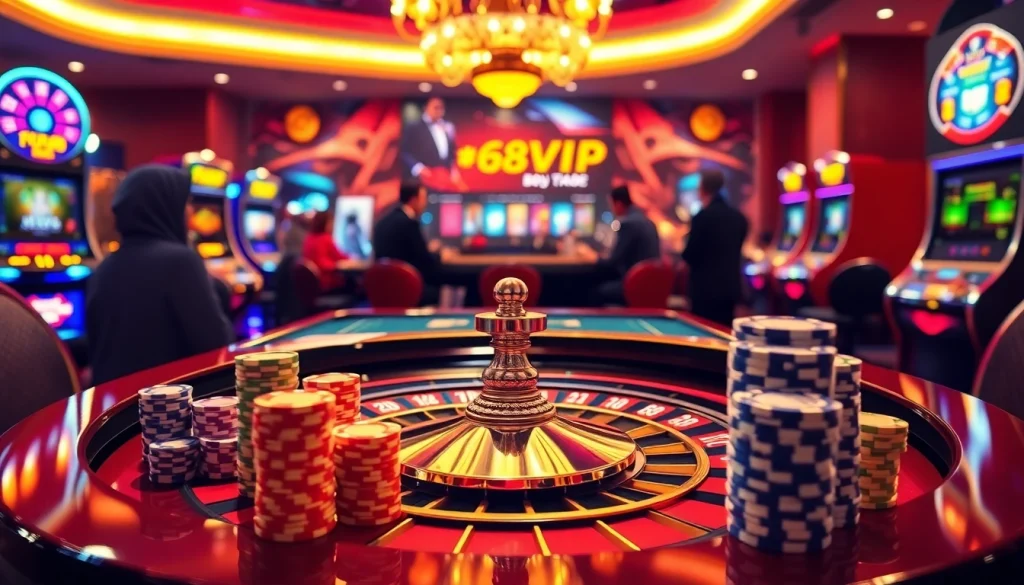 Spin the roulette wheel at https://68vip.trade/ and enjoy exhilarating casino gaming with vibrant chips and cards.
