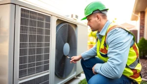 Performing heat pump maintenance minnesota with a professional technician in a residential environment.