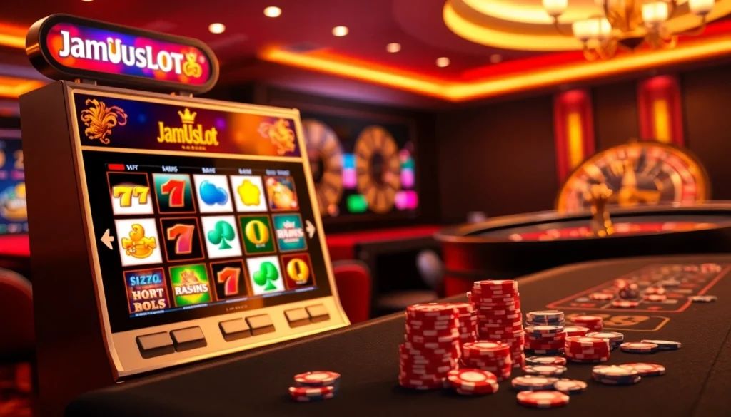 Experience thrilling gameplay at JAmUslOt with enticing online slots and a vibrant casino atmosphere.