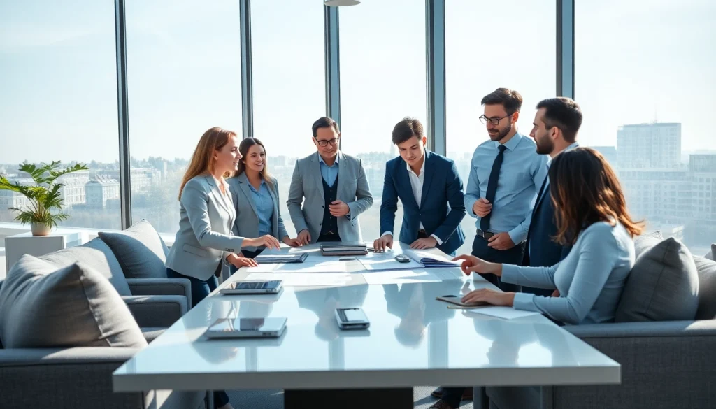 Създаване на стратегия за успех с помощта на https://www.lunaro.bg в съвременен офис.