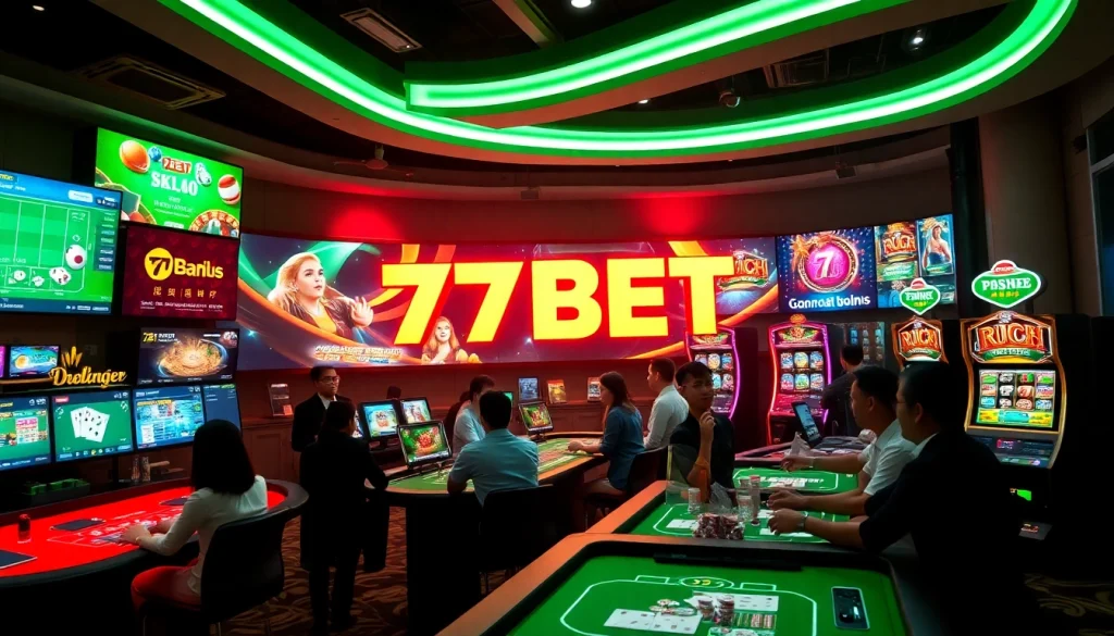Engaging online betting experience at https://77bett.io/ with vibrant games and sports betting options.