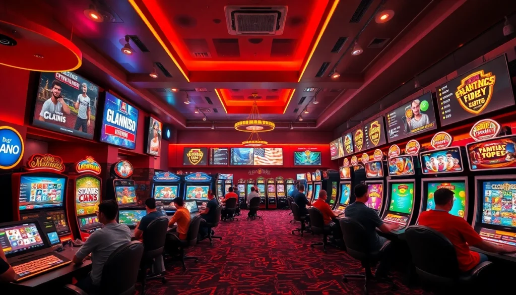 Engaging online gaming environment at https://nhacaiuytin.tokyo/ featuring diverse casino games and enthusiastic players.