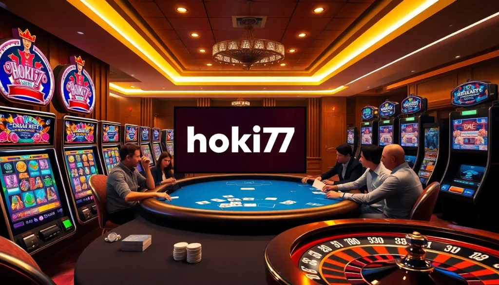 Experience thrilling gameplay at hoki77 with vibrant slot machines and poker strategy.