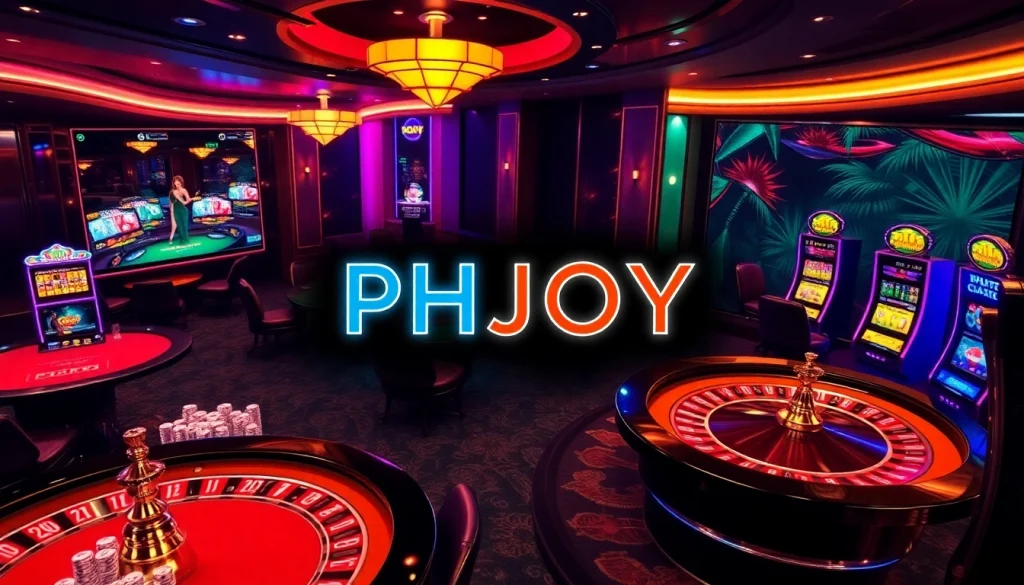 Experience thrilling sports betting and casino gaming at Phjoy in a vibrant online setting.