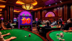 Experience the thrill of nổ hũ 90 at a vibrant casino full of excitement and luxury.