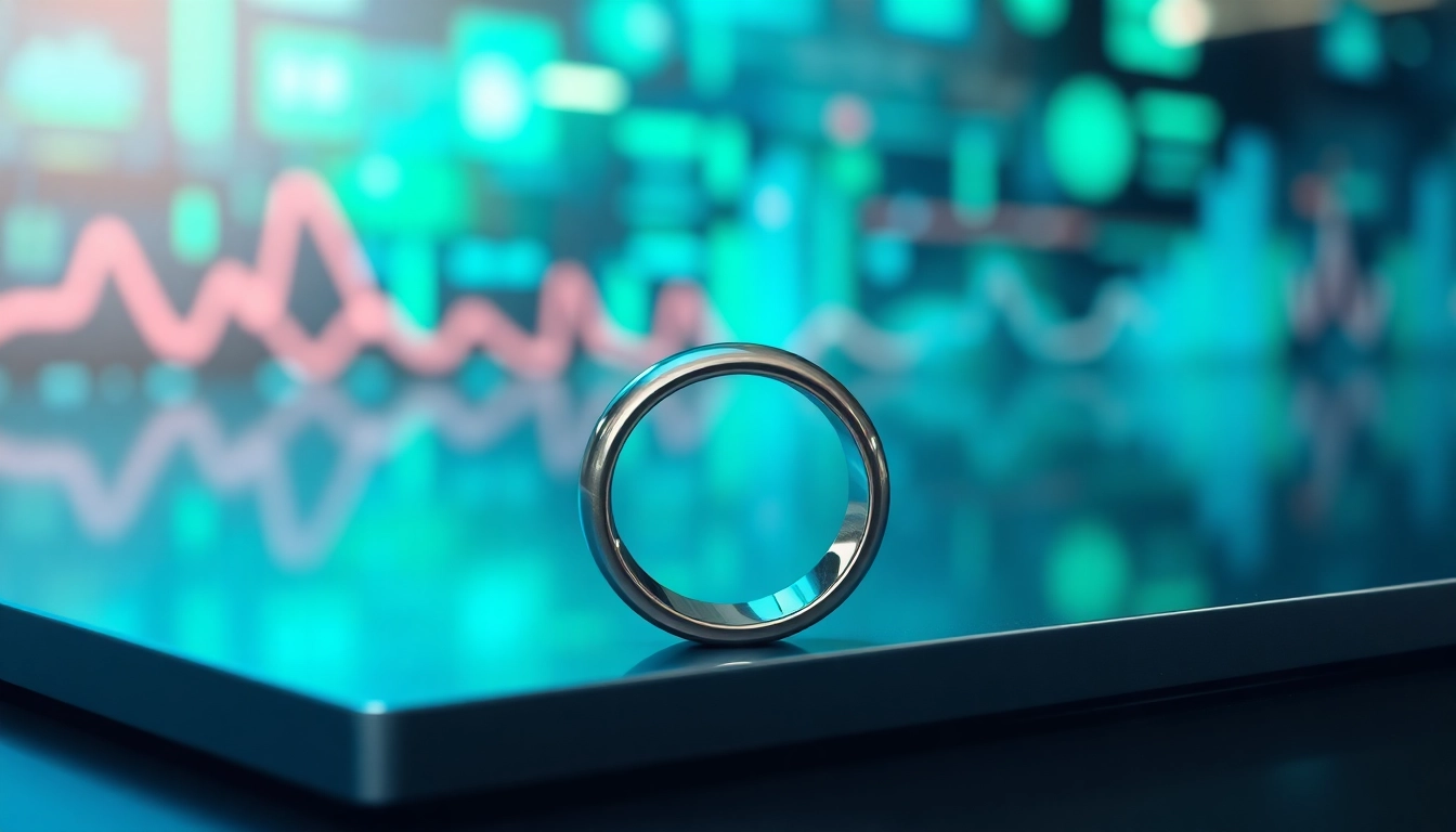 Elevate wellness with the Ringconn smart ring highlighting health metrics.