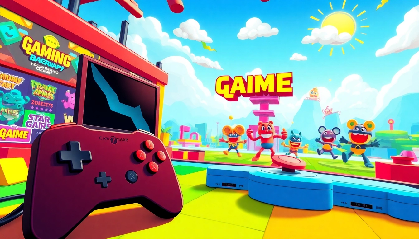 Experience vibrant gameplay on gnhustgames as colorful characters engage in thrilling adventures.